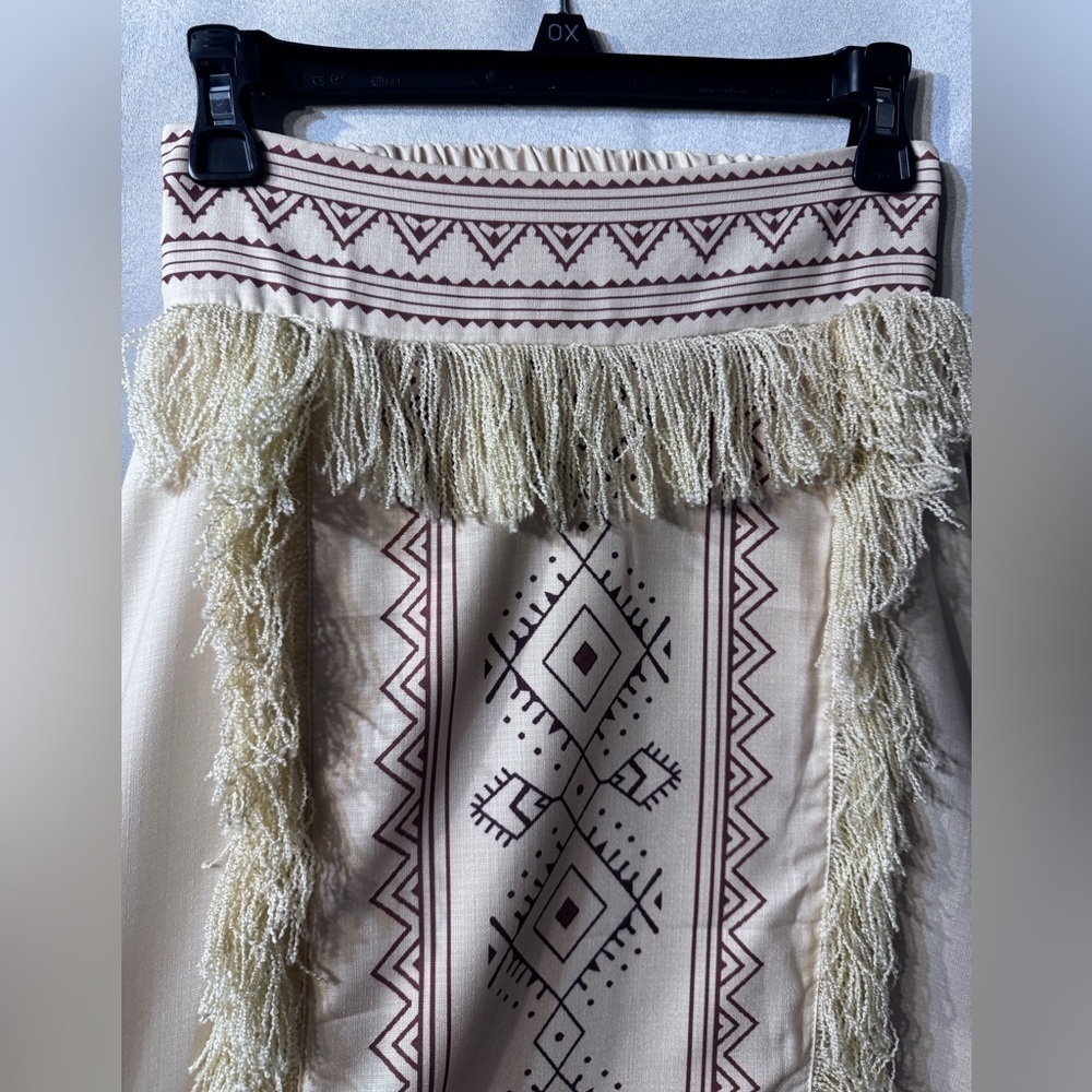 Rare Tribal Vintage Boho Fringe Skirt size small - Picture 8 of 10